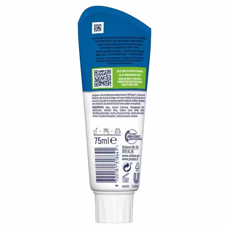Prodent Cool Mint Tandpasta | 6 x 75 ml | 24 Uur Bescherming & Langdurige Frisheid