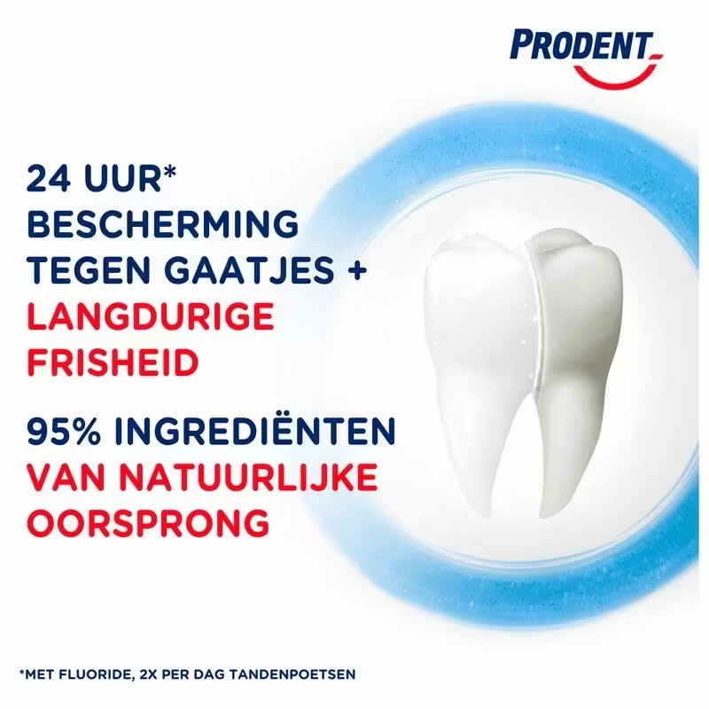 Prodent Cool Mint Tandpasta | 6 x 75 ml | 24 Uur Bescherming & Langdurige Frisheid