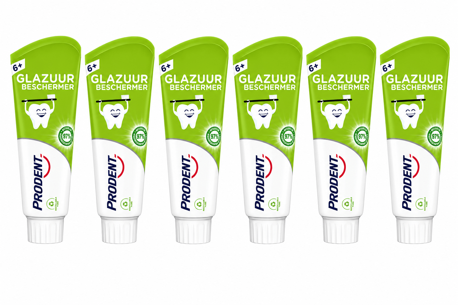 Prodent Junior 6-13 Jaar Tandpasta | 6 x 75 ml | Glazuurbescherming & Bescherming Tegen Gaatjes