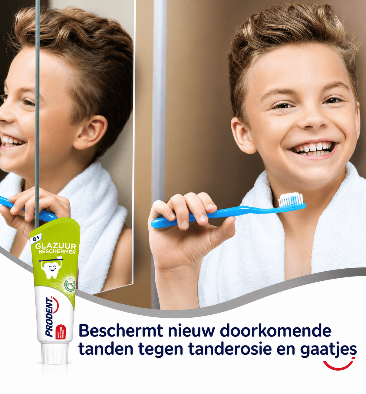 Prodent Junior 6-13 Jaar Tandpasta | 6 x 75 ml | Glazuurbescherming & Bescherming Tegen Gaatjes