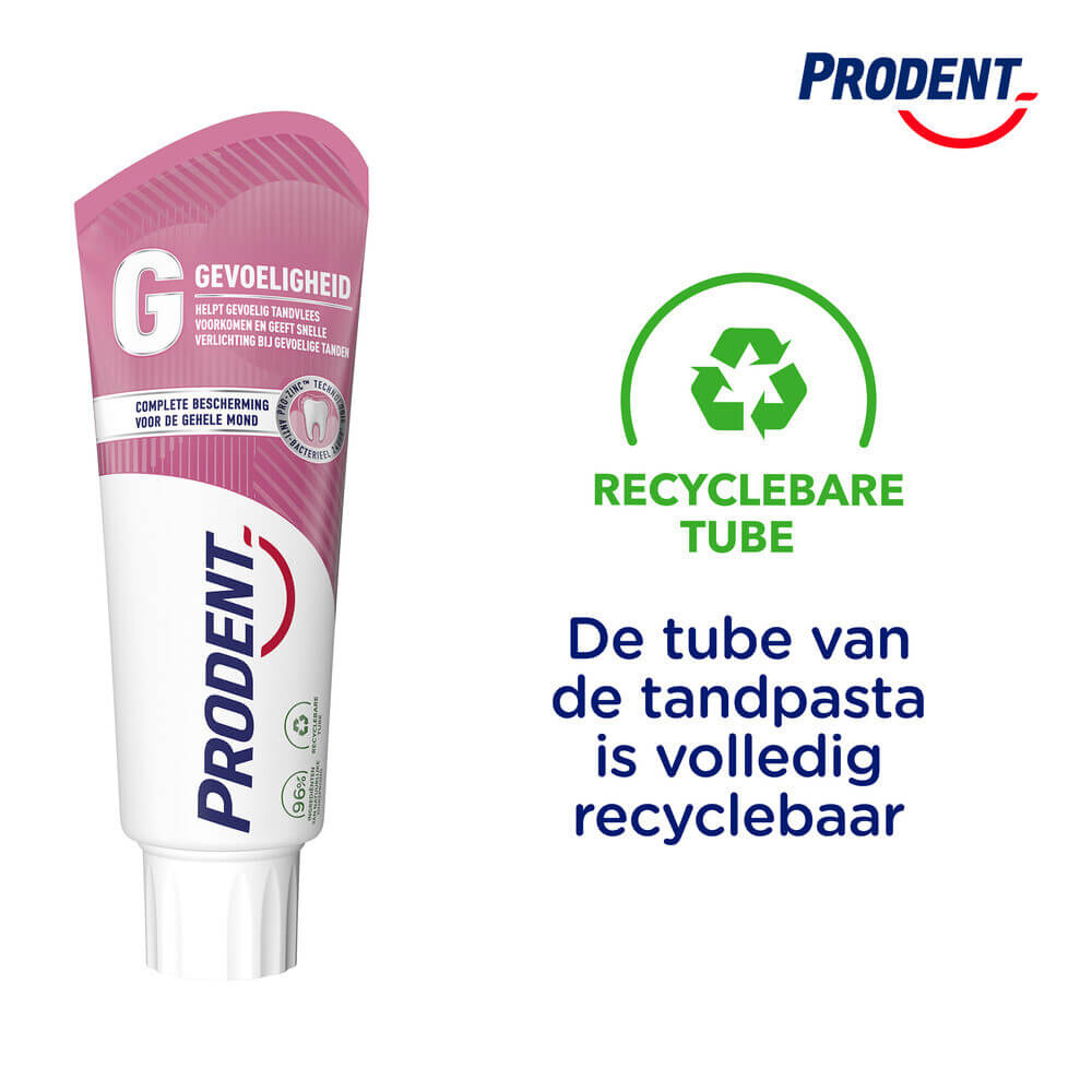 Prodent Gevoeligheid Tandpasta | 6 x 75 ml | Gevoelige Tanden & Complete Mondbescherming