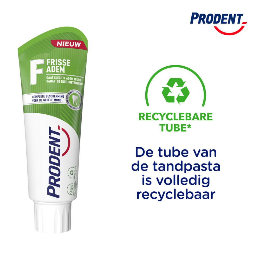 Prodent Frisse Adem Tandpasta | 6 x 75 ml | Tegen Slechte Adem & Complete Bescherming