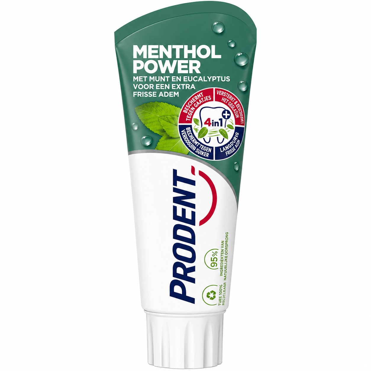 Prodent Menthol Power Tandpasta | 6 x 75 ml | Extra Frisse Adem & 4-in-1 Bescherming