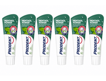 Prodent Menthol Power Tandpasta | 6 x 75 ml | Extra Frisse Adem & 4-in-1 Bescherming