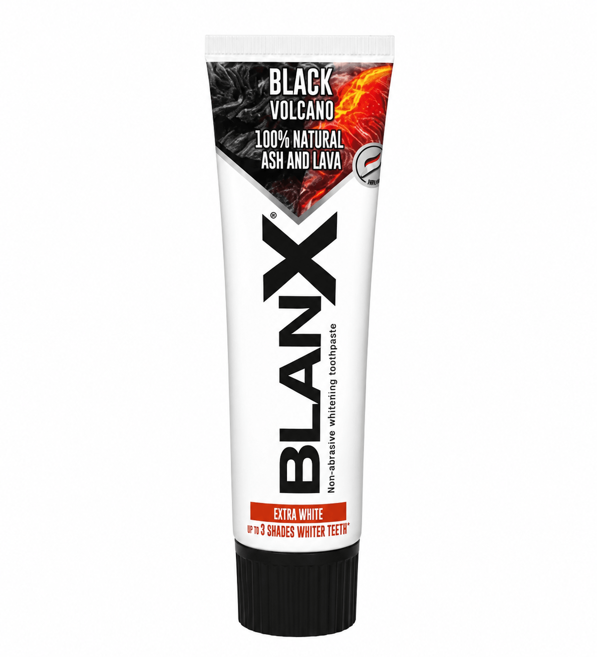 BlanX Black Volcano Tandpasta | 75 ml | Whitening met Vulkaanas & Actieve Houtskool