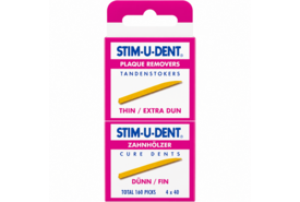 Stim-U-Dent Thin / Extra Dun Tandenstokers | 160 stuks (4 x 40)