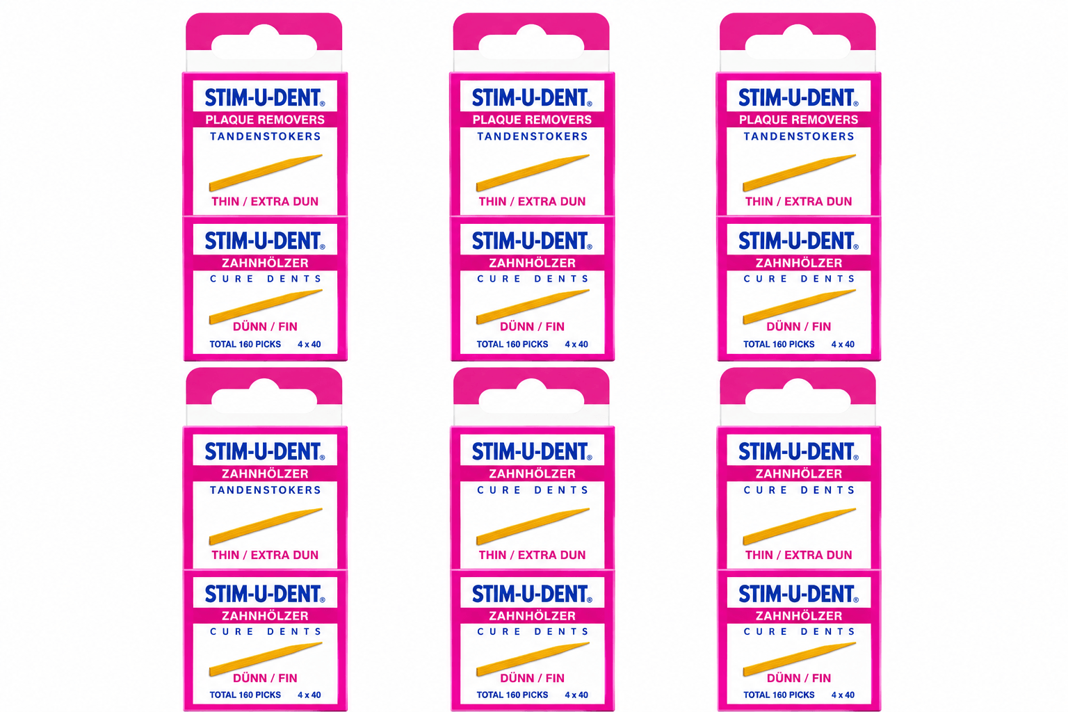 Stim-U-Dent Thin / Extra Dun Tandenstokers | 960 stuks
