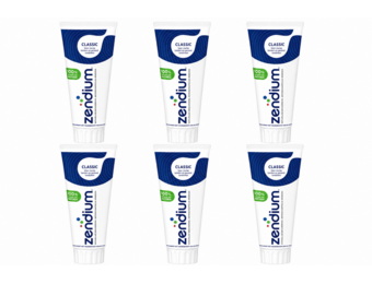 Zendium Classic Tandpasta | 6 x 75 ml | Sterke Tanden & Gezond Tandvlees
