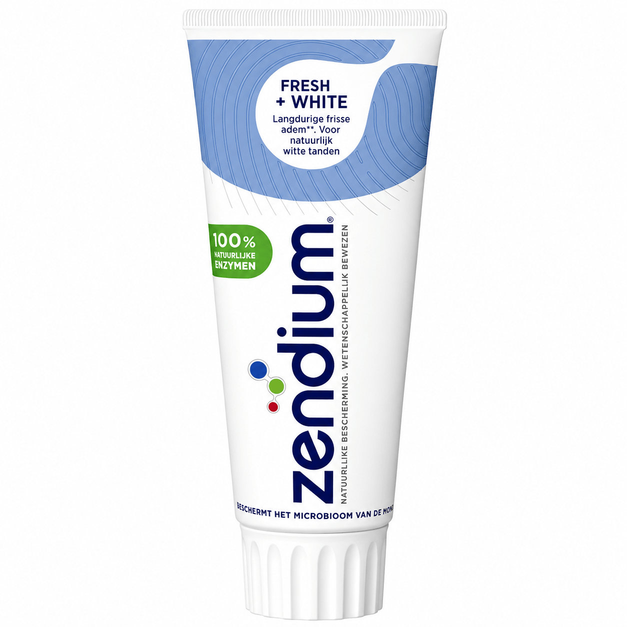 Zendium Fresh + White Tandpasta | 6 x 75 ml | Natuurlijk Witte Tanden