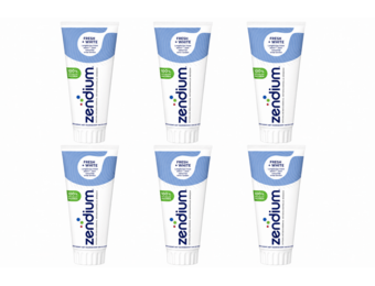 Zendium Fresh + White Tandpasta | 6 x 75 ml | Natuurlijk Witte Tanden