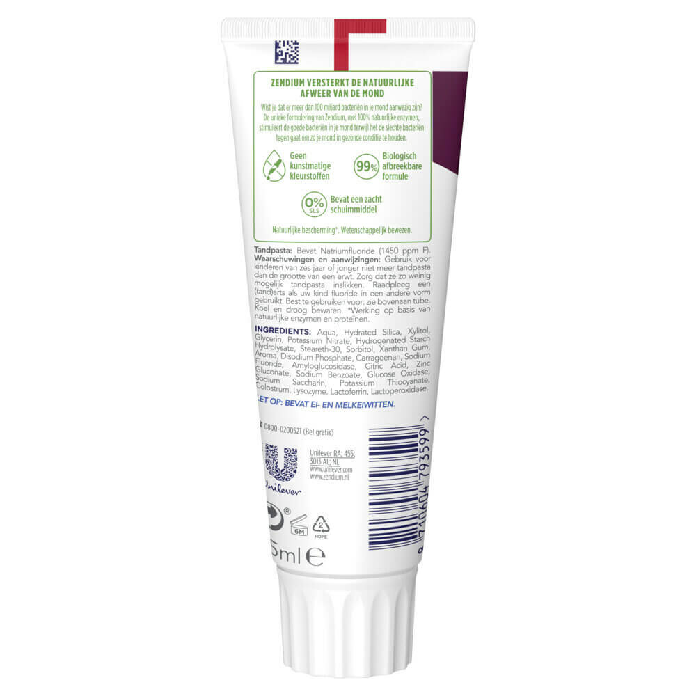 Zendium Sensitive Tandpasta | 6 x 75 ml | Gevoelige Tanden