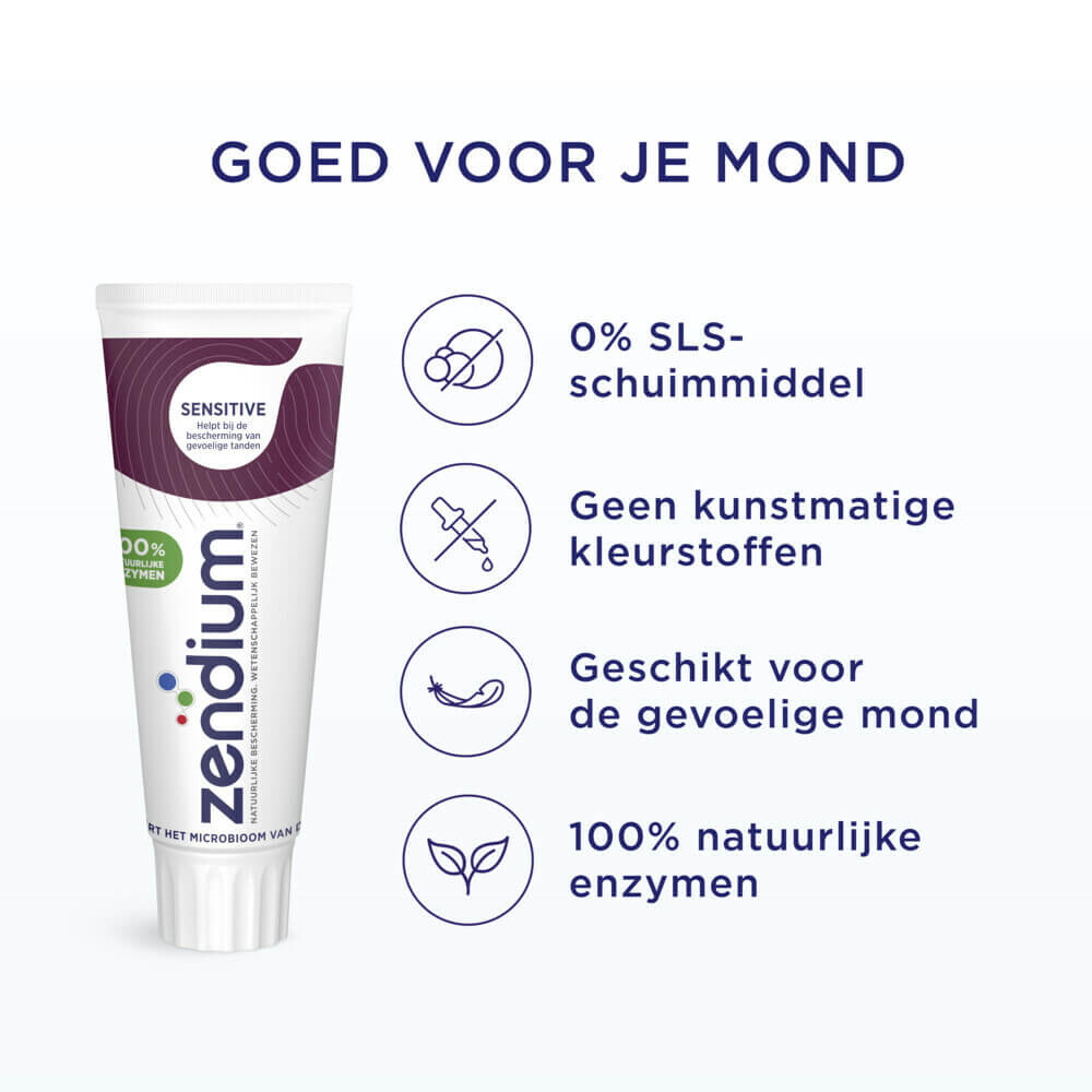 Zendium Sensitive Tandpasta | 6 x 75 ml | Gevoelige Tanden