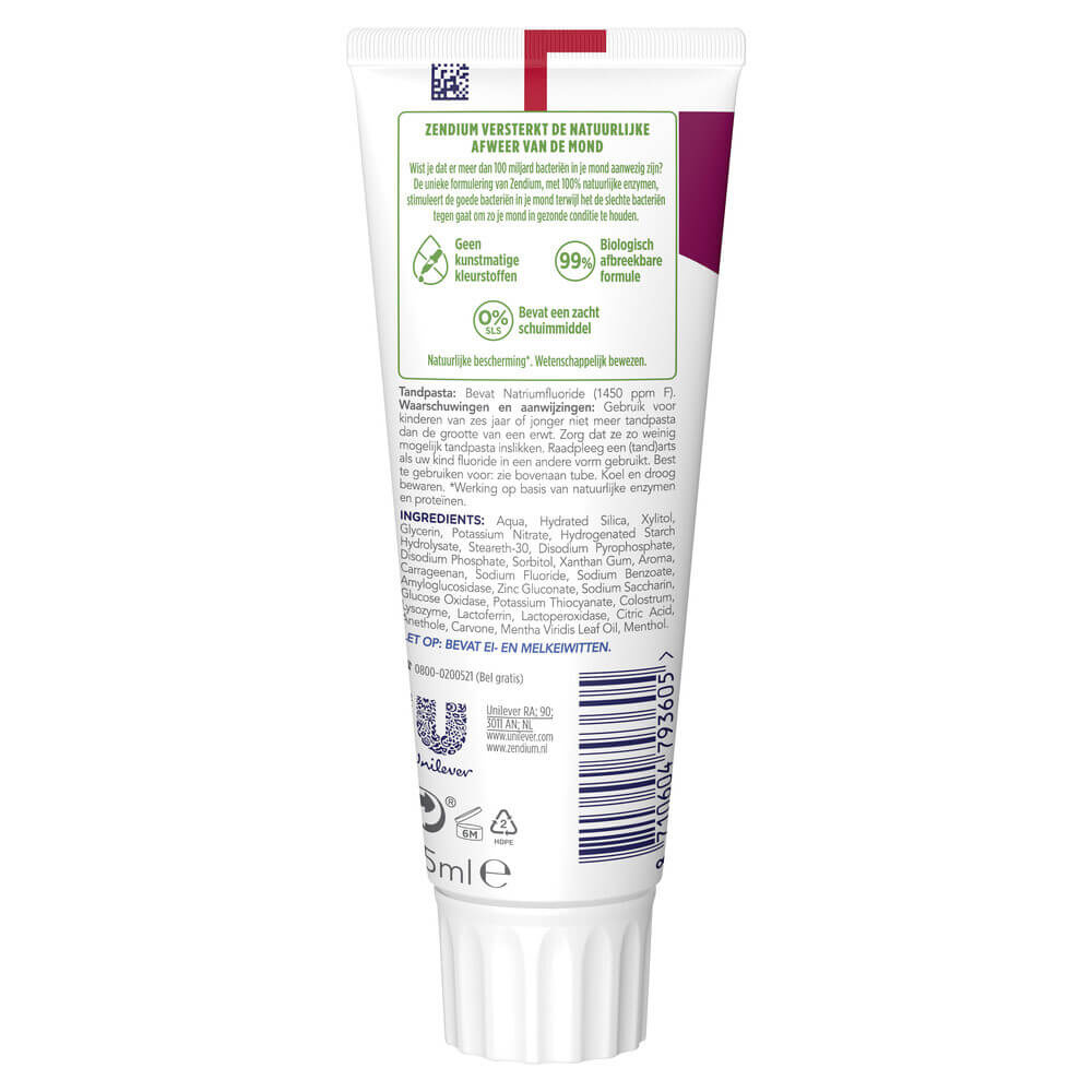 Zendium Sensitive + White Tandpasta | 6 x 75 ml | Gevoelige & Witte Tanden