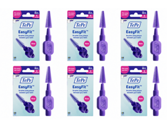 TePe EasyFit Interdentale Ragers M/L Paars | 36 stuks (6 x 6 ragers)