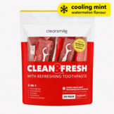 Clearsmile Clean & Fresh 5-in-1 Mondverzorgingsset | Watermelon | 20 stuks | Voor Onderweg