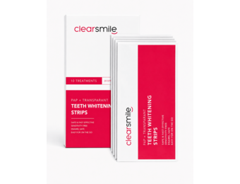 Clearsmile PAP+ Transparante Whitening Strips | 20 strips | Frambozensmaak
