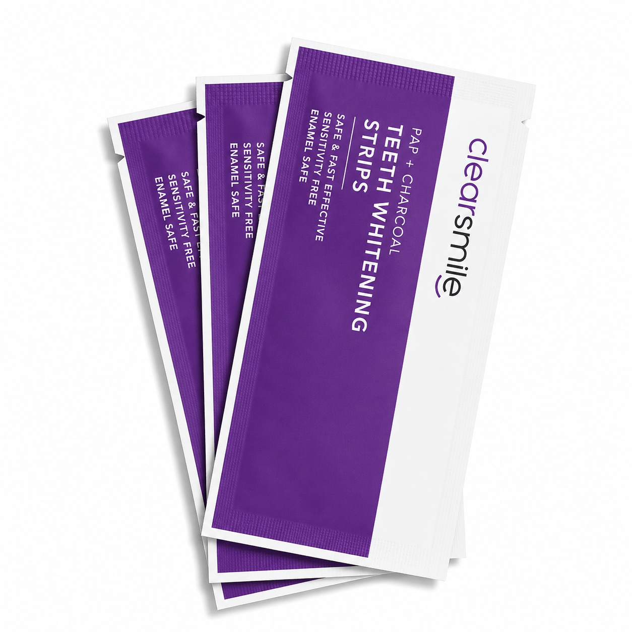 Clearsmile PAP+ Charcoal Whitening Strips | Try Me Pack | 6 strips (3 Behandelingen)