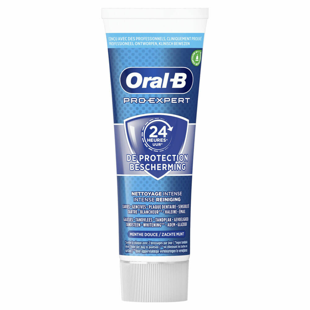 Oral-B Pro-Expert Intense Reiniging Tandpasta | 12 x 75 ml | 24 Uur Bescherming