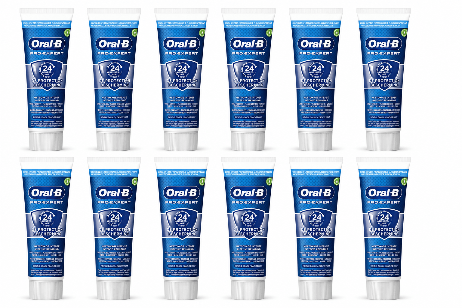 Oral-B Pro-Expert Intense Reiniging Tandpasta | 12 x 75 ml | 24 Uur Bescherming