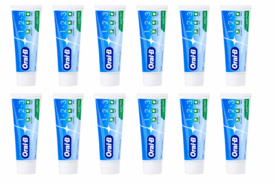 Oral-B 1-2-3 Frisse Mint Tandpasta | 12 x 75 ml | Extra Fris
