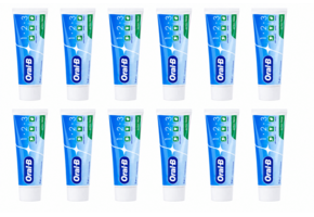 Oral-B 1-2-3 Frisse Mint Tandpasta | 12 x 75 ml | Extra Fris