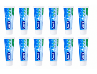 Oral-B 1-2-3 Frisse Mint Tandpasta | 12 x 75 ml | Extra Fris