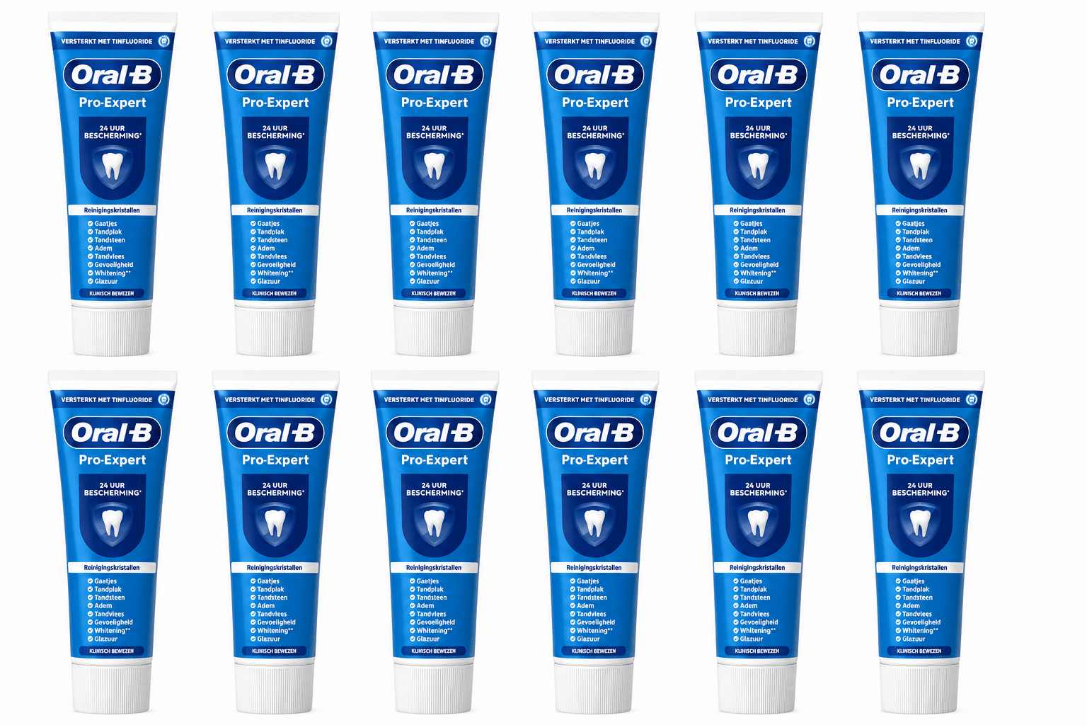 Oral-B Pro-Expert Professionele Bescherming Tandpasta | 12 x 75 ml | 24 Uur Bescherming