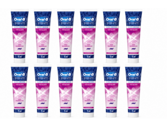 Oral-B 3D White Vitalize Tandpasta | 12 x 75 ml | Frisse Pepermunt