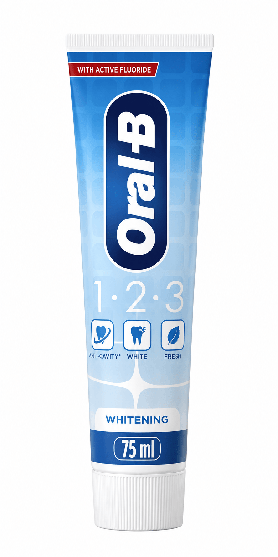 Oral-B 1-2-3 Whitening Tandpasta | 12 x 75 ml | Wittere Tanden