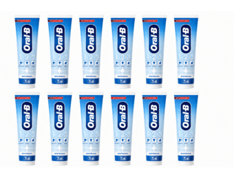 Oral-B 1-2-3 Whitening Tandpasta | 12 x 75 ml | Wittere Tanden