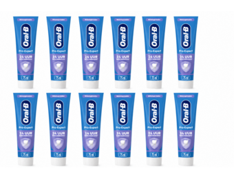 Oral-B Pro-Expert Zachte Whitening Tandpasta | 12 x 75 ml | 24 Uur Bescherming