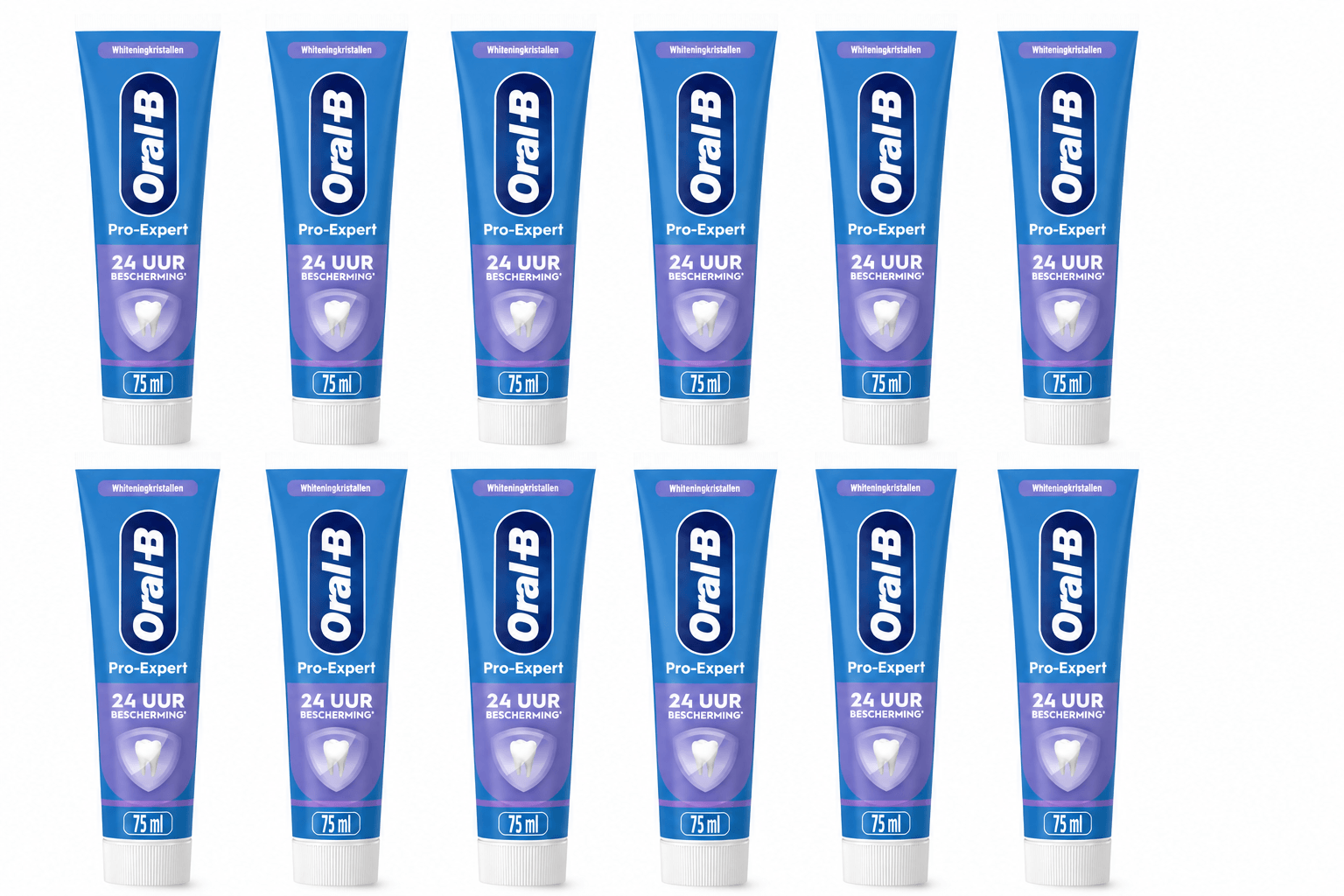 Oral-B Pro-Expert Zachte Whitening Tandpasta | 12 x 75 ml | 24 Uur Bescherming
