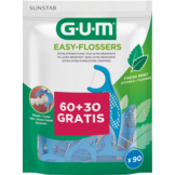 GUM Easy Flossers Cool Mint Floss Picks | 90 stuks | Met Fluoride & Extra Sterke Floss