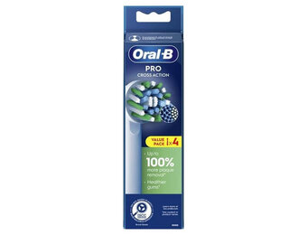 Oral-B Pro Cross Action Opzetborstels Wit - 4 Stuks - Blister