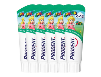 Prodent Junior 6-13 Jaar Tandpasta | 6 x 75 ml | Super Mario & Milde Muntsmaak