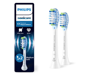 Philips Sonicare C3 Premium Plaque Defence HX9042/87 - 2 stuks - Wit