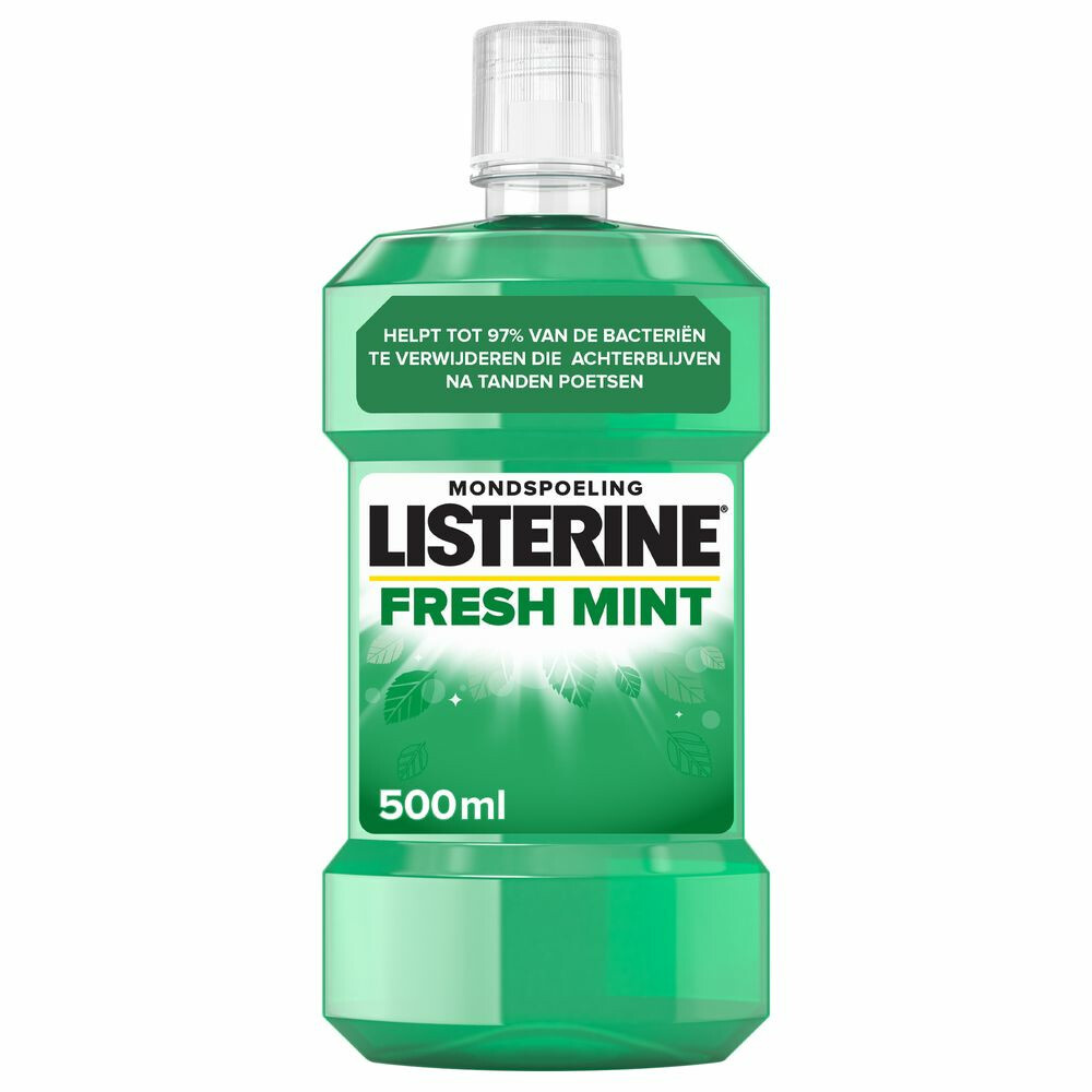 Listerine Fresh Mint Mondwater | 500 ml | Extra Fris