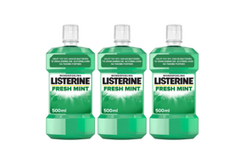 Listerine Fresh Mint Mondwater | 3 x 500 ml | Extra Fris