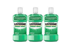 Listerine Fresh Mint Mondwater | 3 x 500 ml | Extra Fris
