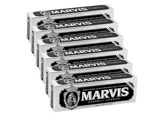 Marvis Tandpasta Amarelli Licorice | 6 x 85 ml