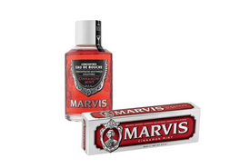 Marvis Cinnamon Mint Voordeelverpakking | Mondwater 120 ml + Tandpasta 85 ml