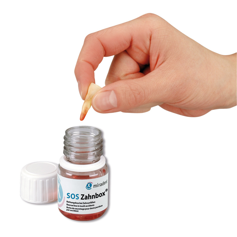 Miradent SOS Tandreddingsbox | Steriele Bewaaroplossing | Tot 48 Uur