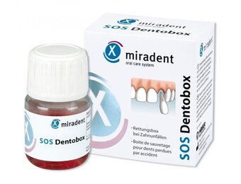 Miradent SOS Tandreddingsbox | Steriele Bewaaroplossing | Tot 48 Uur