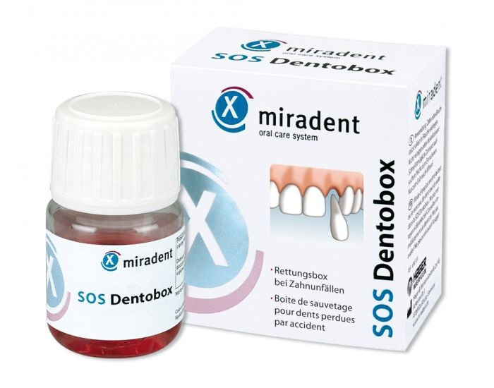 Miradent SOS Tandreddingsbox | Steriele Bewaaroplossing | Tot 48 Uur