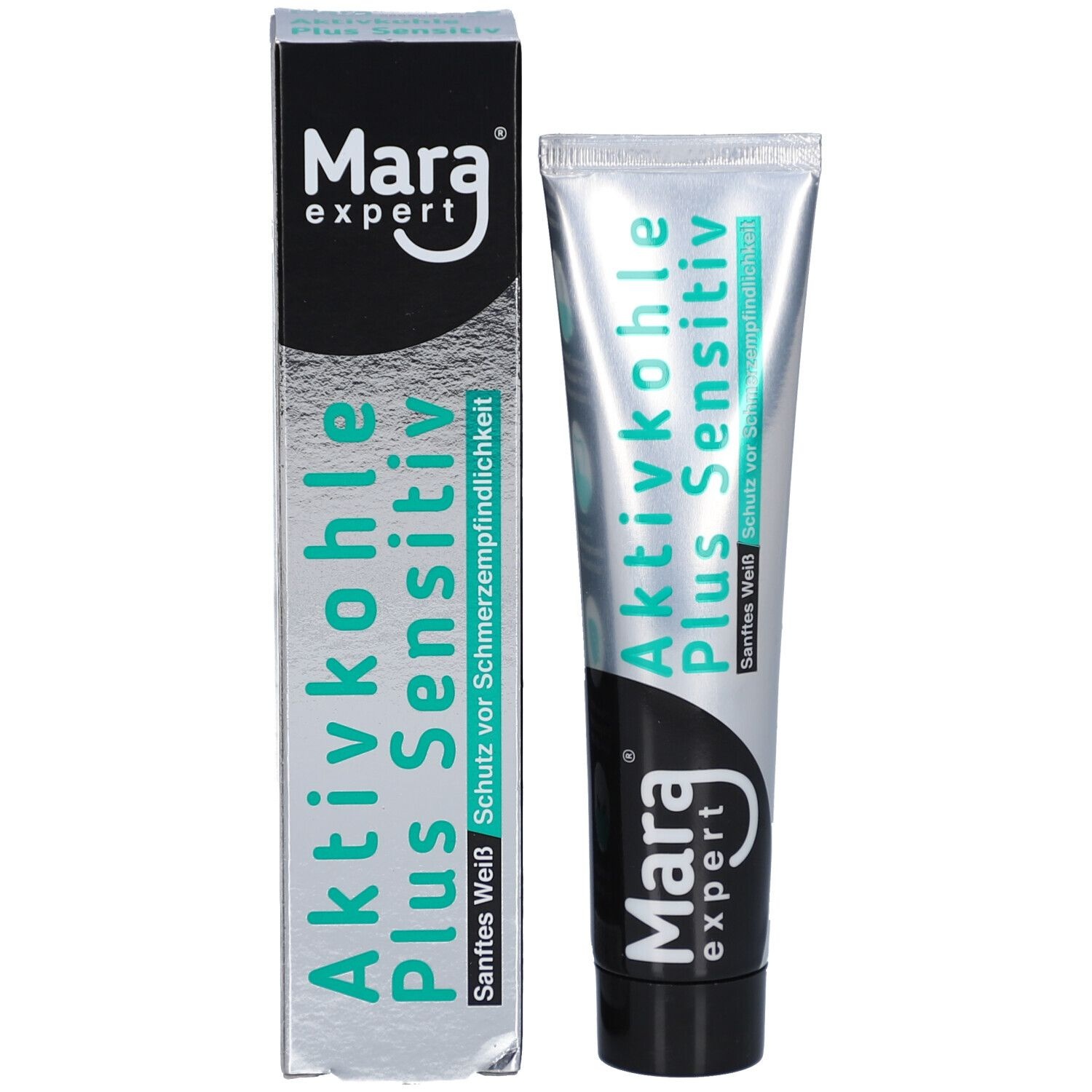 Mara Expert Aktivkohle Plus Sensitiv Tandpasta | Actieve Kool & Kaliumcitraat | 75 ml