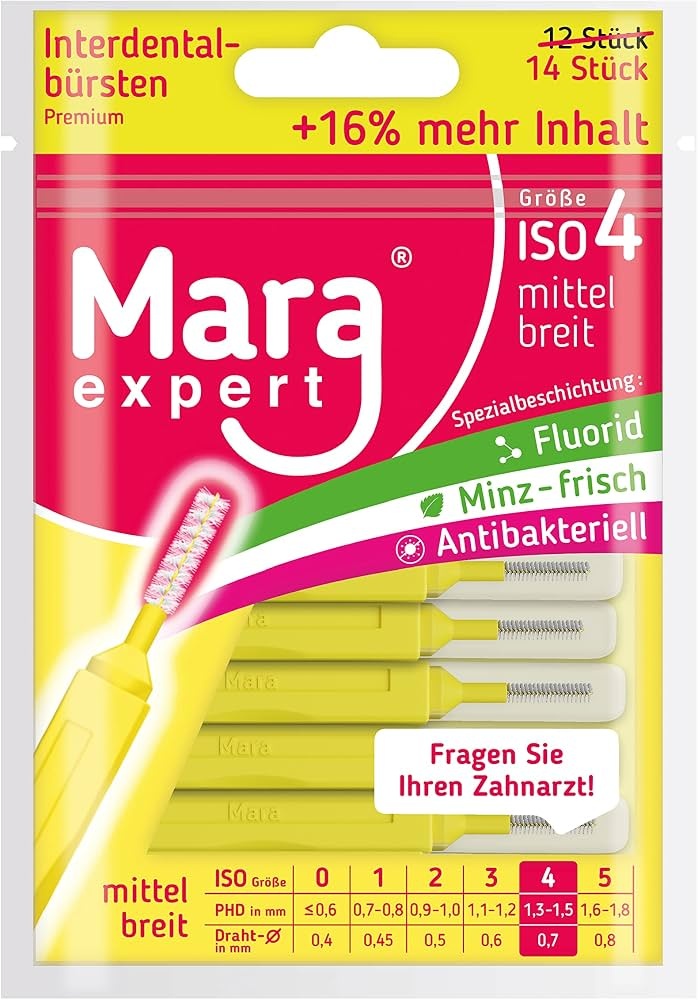 Mara Expert ID Brush Ragers | ISO 4 | Geel | 14 stuks