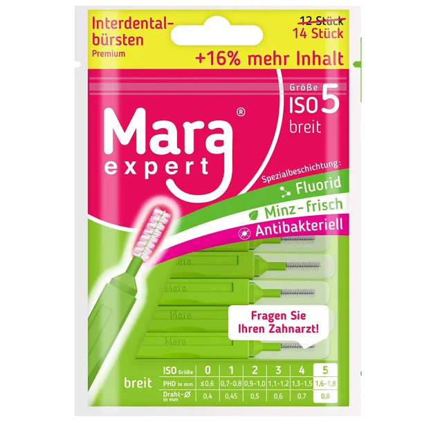 Mara Expert ID Brush Ragers | ISO 5 | Groen | 14 stuks