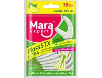 Mara Expert Floss STX Tandzijde-sticks | Lemon-Munt | 30 stuks