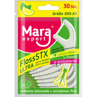 Mara Expert Floss STX Tandzijde-sticks | Lemon-Munt | 30 stuks