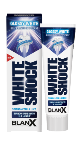 BlanX White Shock Glossy White Tandpasta | 75 ml | Intensieve Whitening